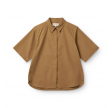 ss shirt poplin - camel