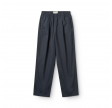 long pant with pleat poplin - navy