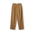 long pant with pleat poplin - camel
