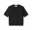 cashmere short sleeve knit - black 