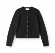 cashmere o-neck cardigan - black 