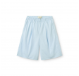 shorts with pleat poplin- light blue 