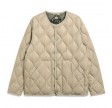 taion unisex military crew neck down jacket - g. beige