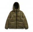 taion unisex mountain volume hood down jacket - olive