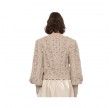 caden cable knit puff slv cardigan