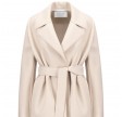 short trench light pressed wool - cream