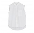 sleeveless tailored - white