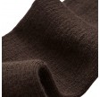 wool rib socks - brown