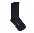 wool rib socks - navy