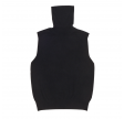 rhea sleeveless turtle - black