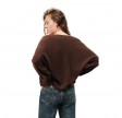 women's jumper damsville - brownie black melange