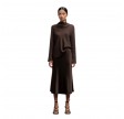ayumi silk blouse - dark brown