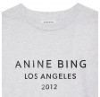 anine bing myers tee - heather grey 