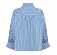 trw new hepburn shirt malibu stripe - clear sky blue