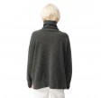 women's turtleneck raxow - charcoal melange
