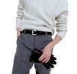 buckingham belt silver - black