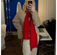 cashmere scarf - red