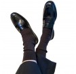mrs. merino fine sock - brown