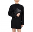 anine bing lili pouch - black pebbled