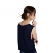 women's jumper vest - dumy - navy melange