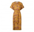 clara silk dress - yellow