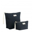 pouch linen - navy