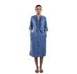 hillary linen dress - blue