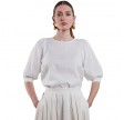 carmen blouse - white
