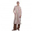 julia dress - light brown stripe