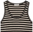 anine bing aeie dress - black and ivory stripe