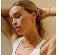 anni lu brigitte hoops - gold