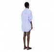 anine bing plaza shirt - blue and white mini stripe 