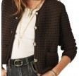 gaspard knitted cardigan - brown