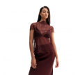 eden lace top - burgundy 