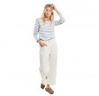 breton shirt l/s heritage - white/shadow