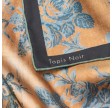 classical dahlia scarf - blue 