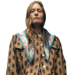 wool small gigi scarf - brown