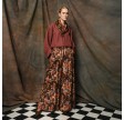 light daisy scarf - dark olive 