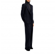 women d.b. blazer with shoulder pads - navy blue