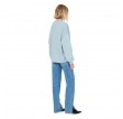 anine bing miles sweatshirt letteman - pastel blue