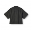 short sleeve shirt poplin - black