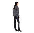 anine bing miles sweatshirt leopard - grey leopard