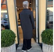 women overcoat boiled wool - anthracite