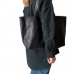karin large tote bag - black