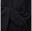 lisa yang brushed mittens - black