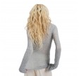 elvira long sleeve t-shirt - grey melange 