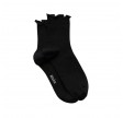 aiayu cotton frill sock - black