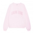 anine bing spencer sweatshirt - powder pink