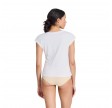 malou s/s cotton 1x1 rib tee - white