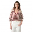 granville sweater - ivoire/rouge